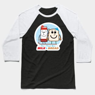 Milk and Bread Snowstorm Buddies Baseball T-Shirt